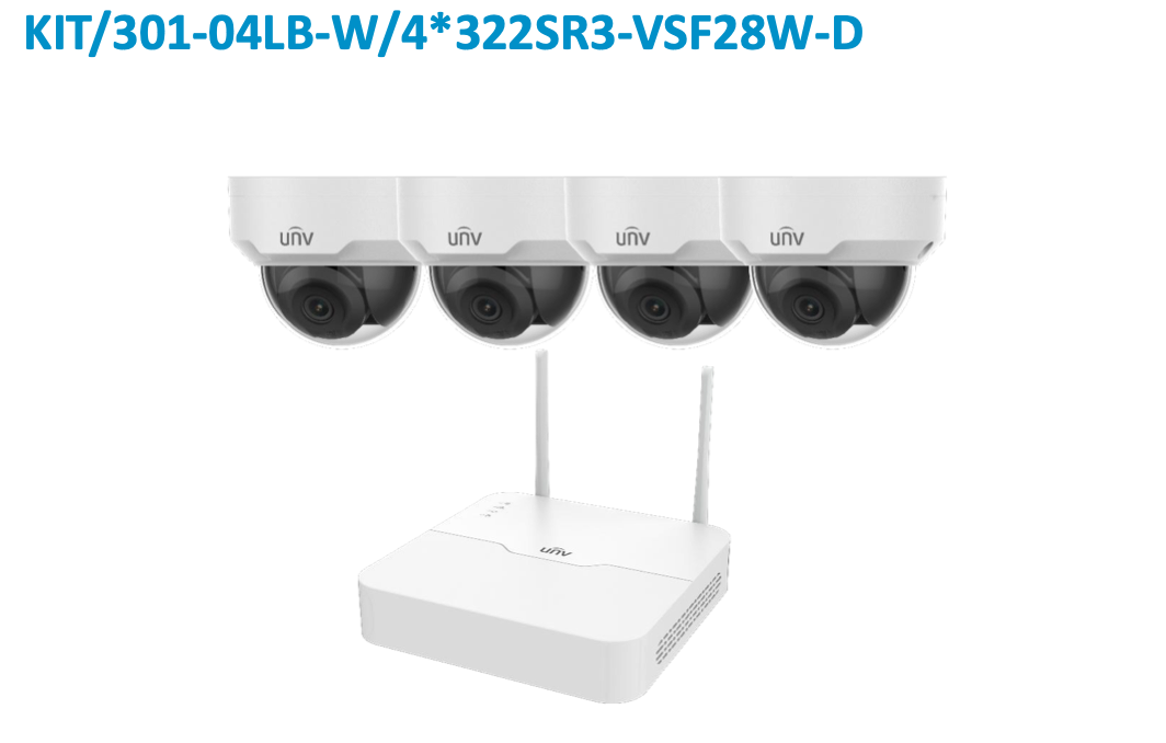 KIT/NVR301-04LB-W/4*322SR3-VSF28W-D